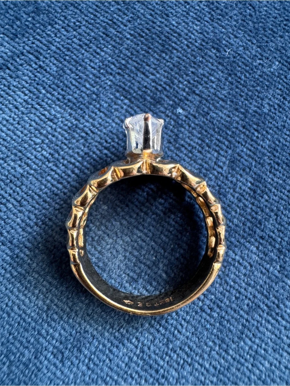 Stunning 18k GF Cocktail Ring size 9